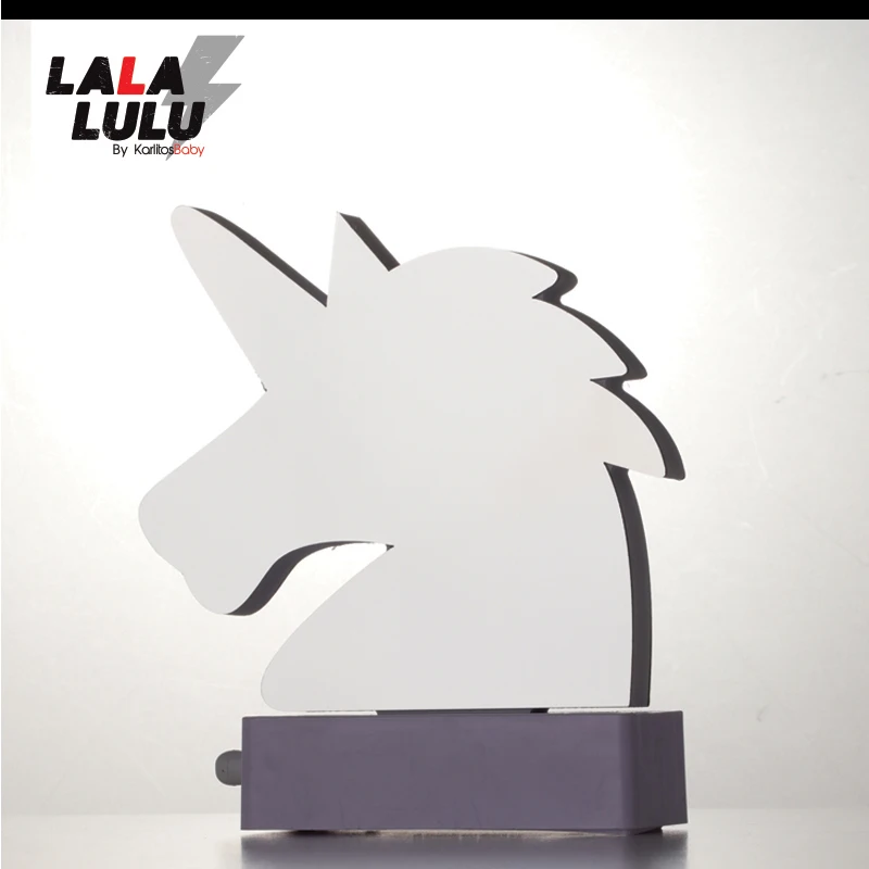 LALALULU светильник Единорог футбольный светильник 3D Детский ночной Светильник детский lampara светодиодный светильник ing для детей подарки украшение дома