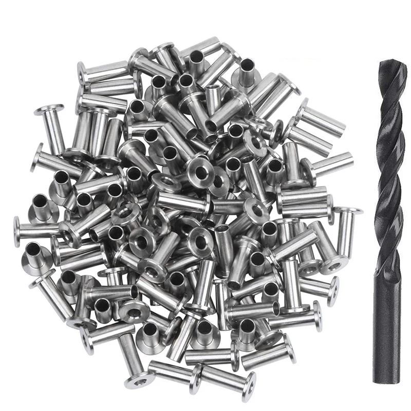 

120 Pack Stainless Steel Protector Sleeves for 1/8 inch 5/32 inch or 3/16 inch Cable Railing, T316 Marine Grade Cable Railing Ki