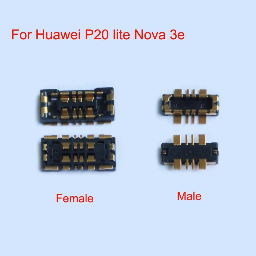 2 шт./лот внутренний зажим для аккумулятора FPC контактный разъем Замена Huawei P20 lite