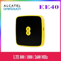 Roteador wifi mifi alcatel ee40 original, 4g, versão de bolso, desbloqueado, suporte para modem, 4g, bandas de frequência, 800/1800/2600mhz