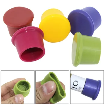 

10pcs Silicone Reusable Wine Bottle Stopper with 5 Colors for Red Wine Beer Seasoning Bottle
