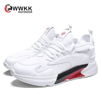 

WWKK Men Casual Shoes Breathable Autumn Summer Mesh Brand Lace-up Male Sneakers Lightweight Adults Trend Cheap drop shipping