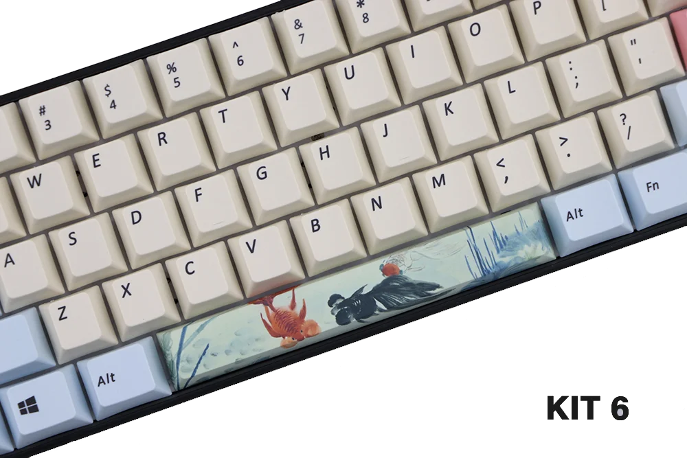 KIT 6 ПБТ краситель-подложенный пробел 6.25U Вишневый профиль - Цвет: KIT 6