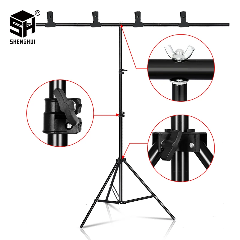 Фотофон t образной формы с подставкой и системой поддержки для фотостудии, видео Chroma Key, зеленый экран с подставкой|Фон для фотосъёмки|   | АлиЭкспресс