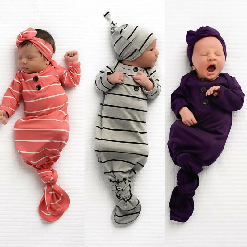 Sac de couchage pour nouveau né, couverture, emmaillotage, vêtements de  literie, chapeaux | AliExpress