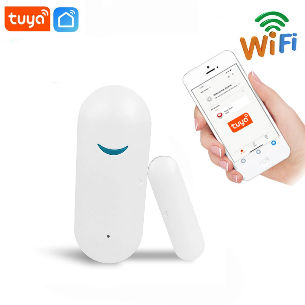 emergency call button for elderly Tuya WiFi Door Window Sensor App Open / Closed Detectors Notification Alerts Smart Home Security keyboard alarm