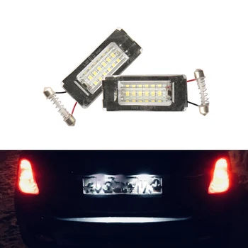 

For Mini Cooper R56 R57 R58 R59 2006-2014 Second Gen MKII White 18-SMD Led License Plate Lights Lamp Canbus