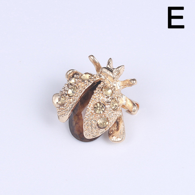 Vintage Ladybird Brooches For Women Insect Brooch Pin Fashion Dress Coat Accessories Cute Female Jewelry Ladybug Brooch