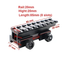 8 Слот Охотничья винтовка Airgun степень прицела 20 мм Базовый адаптер Вивер Пикатинни АР ласточкин хвост Расширение кронштейн для прицела