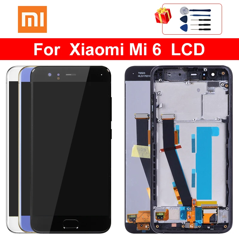 ЖК дисплей 5 15 дюйма для Xiaomi MI 6 дигитайзер в сборе запасные части XiaoMi Mi