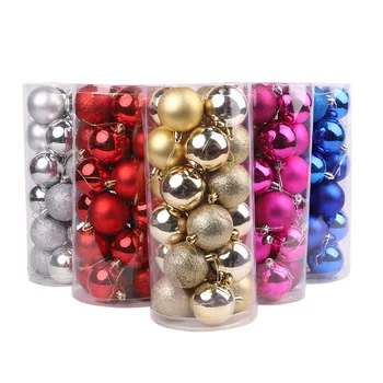 

24Pcs Christmas Ornament Light Plastic Balls for Party Decoration Items Christmas Decoration DIY Christmas Ball Ornaments