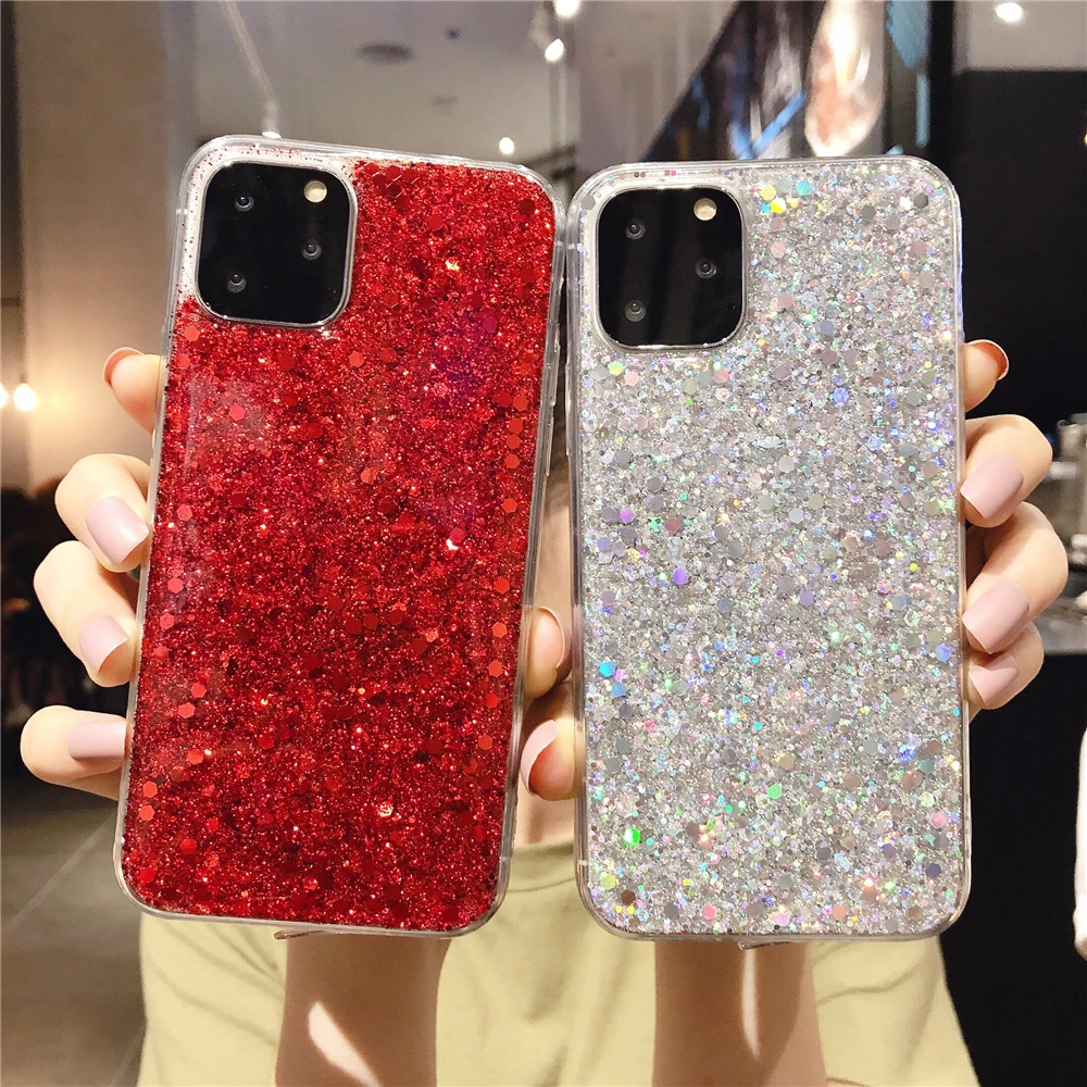 Блестящий чехол с блестками мягкий силиконовый для Samsung Galaxy A7 A9 A6 A8 J8 J4 J6 Plus 2018 J3 J5 J7
