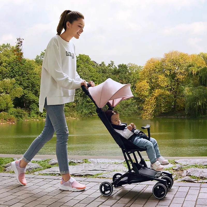  Baby trolley Mini Lightweight stroller Portable folding Baby carriage 2 in 1 Easy to travel Baby ca