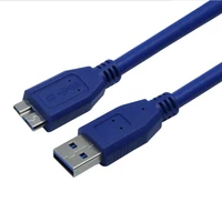 נתונים דיסק קשיח USB 3.0 ל Micro B כבל מאריך עבור סמסונג S5 Note3 כונן קשיח חיצוני דיסק USB HDD נתונים העכבר בכבלים קו נתונים 1.5 3M 5M (2)