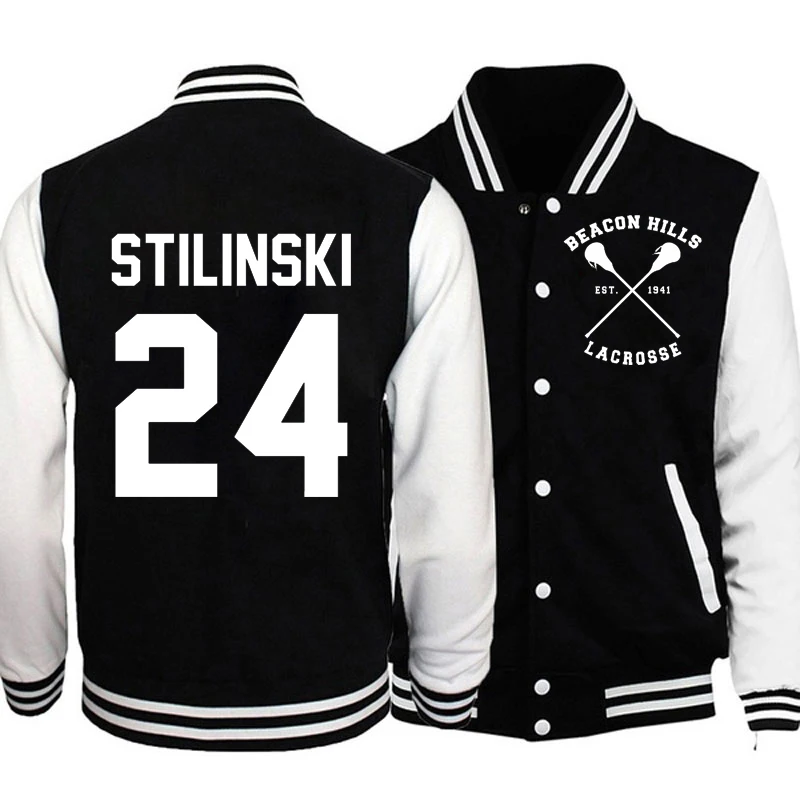 Куртка-бомбер мужская Студенческая куртка-бомбер из аниме волк Varsity McCall 11 для