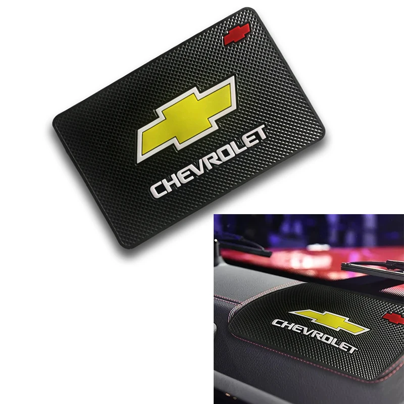 Модный нескользящий коврик с логотипом автомобиля держатель для телефона Chevrolet