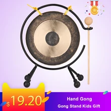 Высокое качество ручной Гонг Часовня опера Ударные музыкальные инструменты с гонг стенд детский подарок