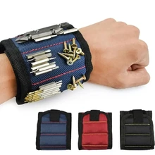 Sac à outils de bracelet magnétique puissant, sac pour perceuse vis à clou écrou boulon organisateur de stockage prévenir la perte de petites pièces