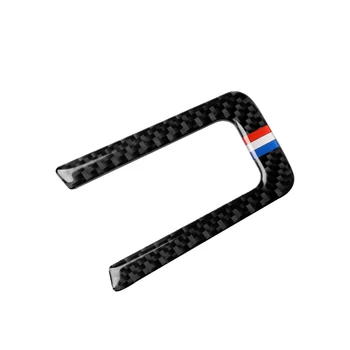 

3pcs Car Styling Carbon Fiber Steering Wheel Trim Frame Cover Stickers For Ford Mustang 2015 2016 Decor Protection Accessories