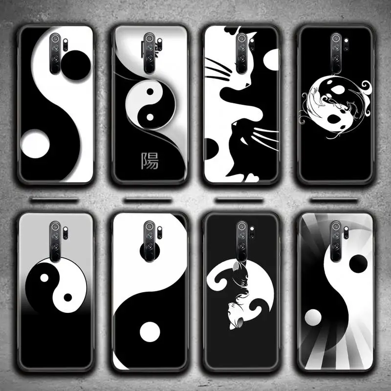 

Yin Yang Black White Phone Case for Redmi Note 9 8 8T 8A 7 6 6A Go Pro Max Redmi 9 K20 K30 Pro