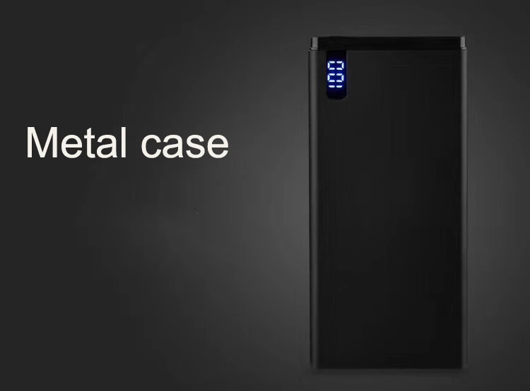 30000 мАч power bank быстрая зарядка тонкий Ультратонкий внешний аккумулятор с двумя usb-портами светодиодный цифровой дисплей портативное зарядное устройство для Xiaomi iPhone huawei