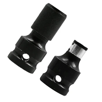 

2 Pcs 1/2Inch Square Drive To 1/4 Inch Hex Shank Drill Bit Chuck Converter Kit