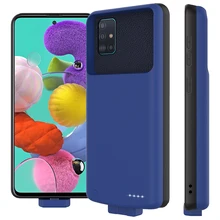 Чехол для samsung A51 power 7000 мАч, Внешнее зарядное устройство, резервный внешний аккумулятор, противоударный чехол для зарядки для samsung A51, чехол для аккумулятора