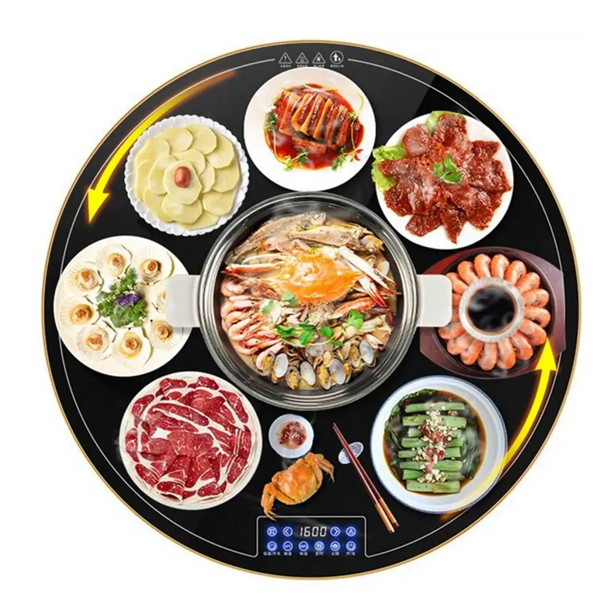 Hot Pot Household Multi-functional Hot Meals Insulation Board Dish Machine Heating Board Intelligent Heating Food Hot Food Table