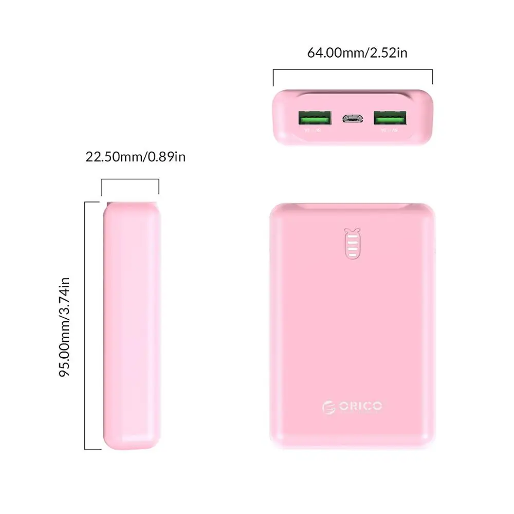 Super Low Price USD$ 4.99 ORICO 10000mAh Power Bank Dual USB 5V 2A External Battery Pack for Mobile Phone Tablet Charging Super Low Price USD$ 4.99 ORICO 10000mAh Power Bank Dual USB 5V 2A External Battery Pack for Mobile Phone Tablet Charging