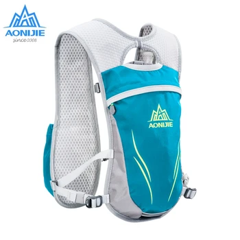 AONIJIE New 5.5L Running Marathon Hydration Nylon 5.5L Outdoor Running Bags Hiking Backpack Vest Marathon Cycling Backpack E885R