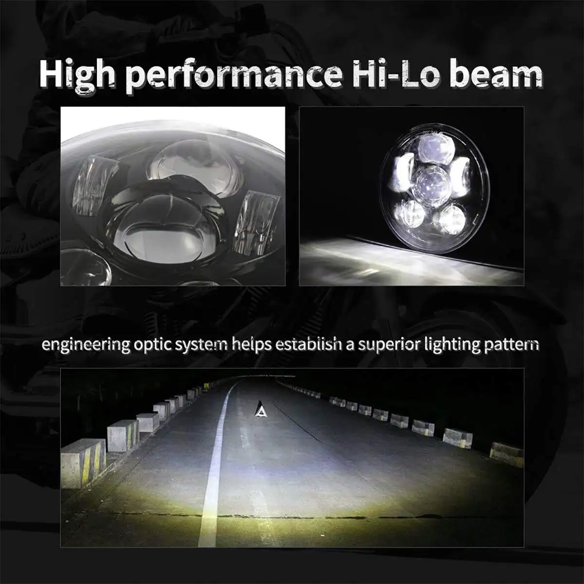 5,7" светодиодный фонарь для мотоцикла 75 Вт DRL Hi-Lo луч фара для моделей Harley/Dyna ночной поезд