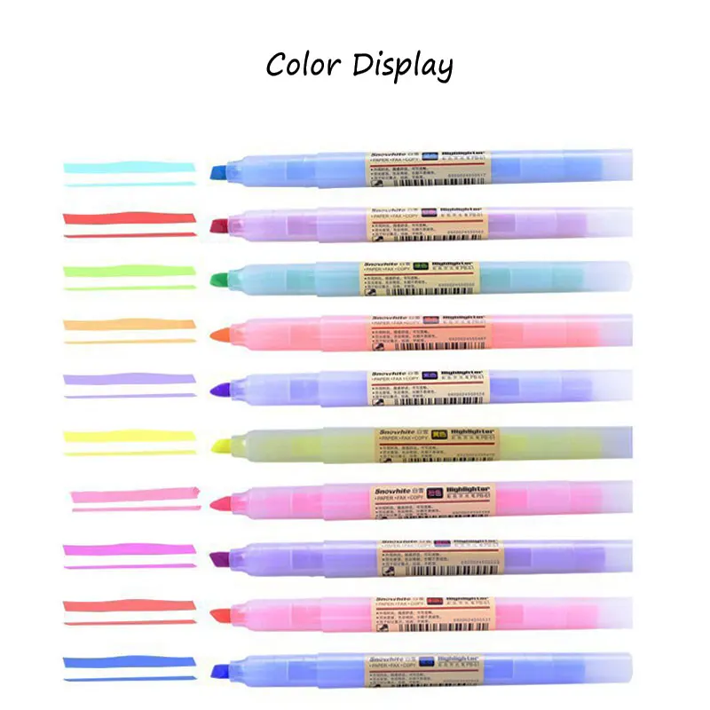 

Student With Highlighter Marker Pen 10 Color Sketch Lettering Calligraphy Painting Supplies Office Accessories Colorful Pens