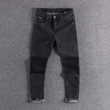 

2019 Contrast wash slim youth Leggings micro elastic comfortable Capris original men's jeans high quality fashion designer cool