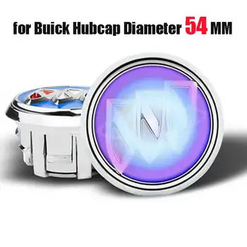 

Waterproof Led Floating Wheel Center Caps 54mm with Buic*k Logo Blue Lights for EXCELL*E VERANO GL8 GL6 Set of 4