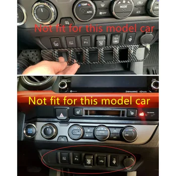 

Carbon Fiber Trim Black Button For Toyota Tacoma 2016-19 Inner Decoration