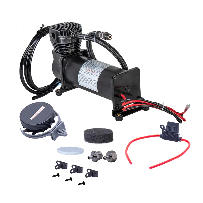 Universal 12V 480c Air Compressor kit 200 PSI OUTLET 3/8 or 1/4 car Air Suspension Compressor/ Pump with Relays Switch accessory
