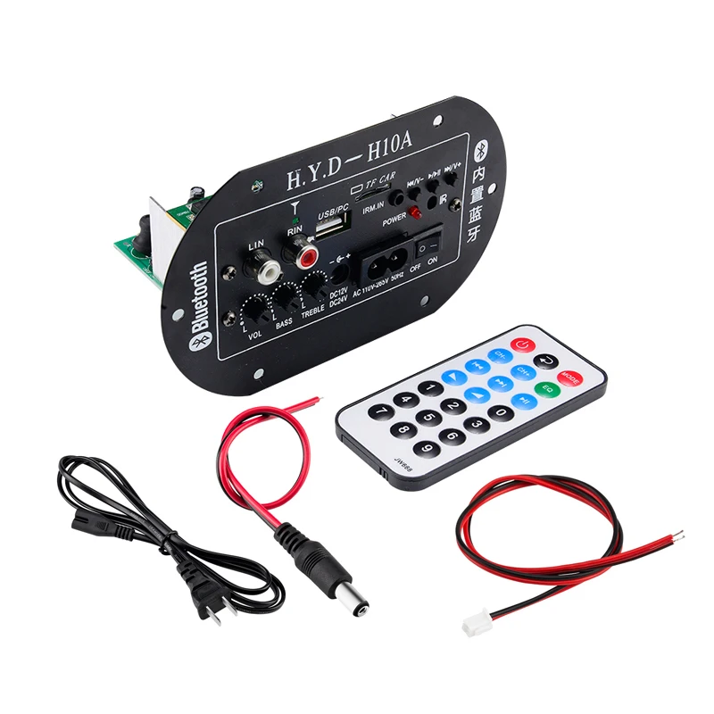 

Car Bluetooth Audio Amplifier Board Subwoofer USB Radio TF Player For Home Speaker DIY DC 12V 24V AC 220V High Power Amplifiers