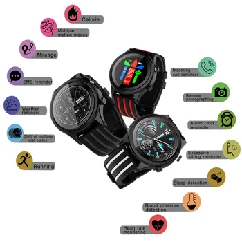 

2020 E5 Smart Watch Waterproof touch screen Bluetooth Blood Pressure Fitness Tracker Heart Rate Zinc alloy Watch For IOS Android