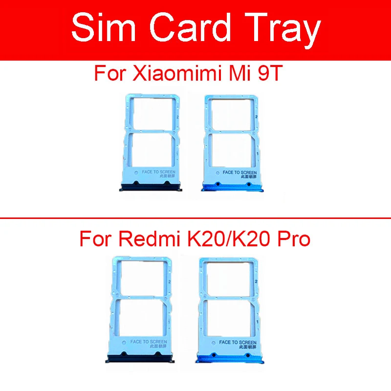 Держатель лотка для карт памяти и sim карты Xiaomi Redmi Mi 9T K20 Pro SIM & Micro Sd слот запасные