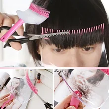 

DIY 1 Set Professional Bangs DIY Women Girls Artifact Style Set Kit Hair Cutting Clip Hairstyle Trim Ruler Tool