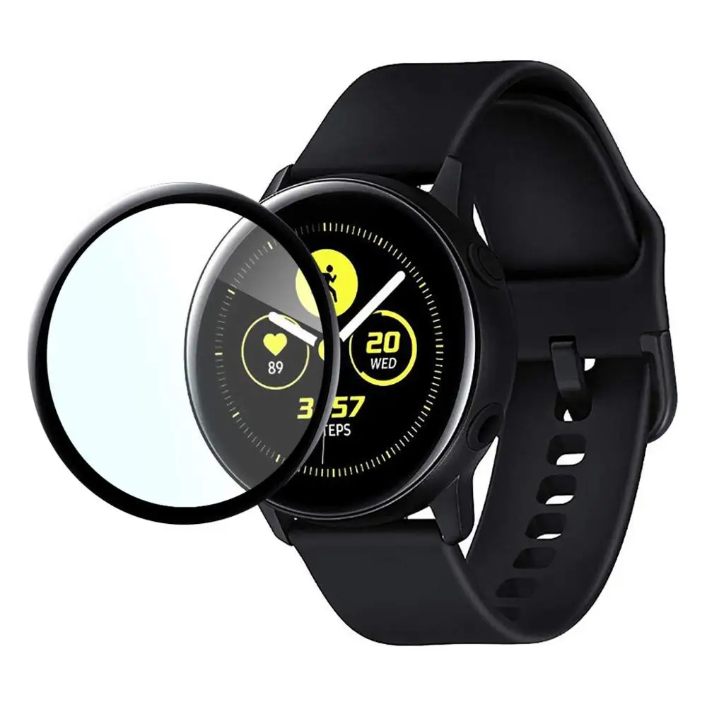 3D Изогнутые, с полным охватом закаленное стекло для samsung Galaxy Watch active Защитное стекло для Galaxy Watch ACTIVE