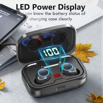 

TWS Bluetooth Headphone Wireless Earphone Outdoor Sports Waterproof Earbuds Stereo Sound Gaming Music Headset with Charging Box