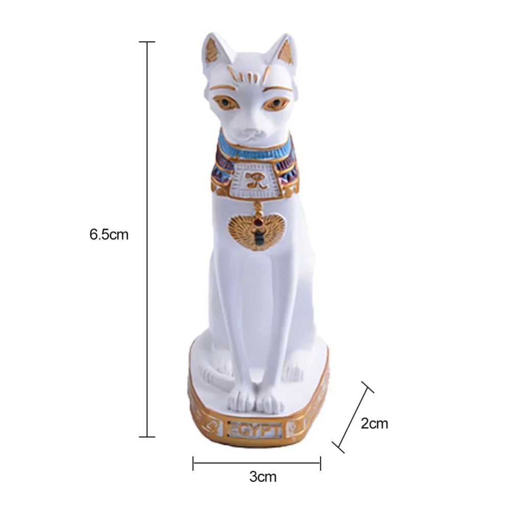 Египетский кот миниатюрные фигурки украшения сада статуя кота богиня фэн шуй маятник украшение домашний Декор Аксессуары