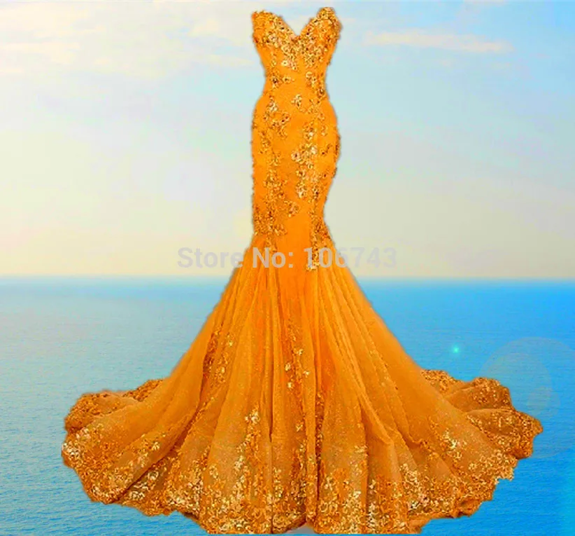 appliques Sequins lace Prom Dresses Luxury Evening Gowns Sweetheart robe de soiree Mermaid Long Evening Dress real photos