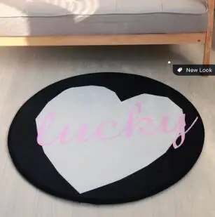F-diameter-120cm Детский игровой коврик, развивающий коврик для ползания, простой коврик для малышей круглой формы, толстый детский коврик, аксессуары для детской комнаты BXX021 - Цвет: F-diameter-120cm