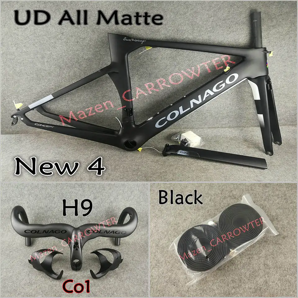 Package 4 T1000 UD NJBK Colnago концепция карбоновые шоссейные рамы шток седла бутылки клетки 50 мм Углеродные колеса A271 ступицы - Цвет: Package 4