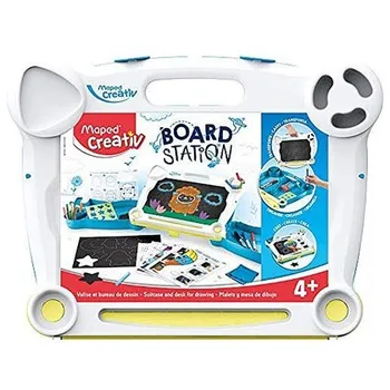 

MALETIN mapped creative desk with double-sided blackboard activities and erasable drawings 26 pieces
