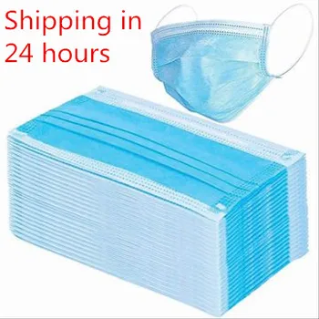 

10 Pcs 3 Layer Protective Mouth Face Masks Disposable Face Mask Anti-Dust Anti-fog Protective Fold Filter Safety Masks