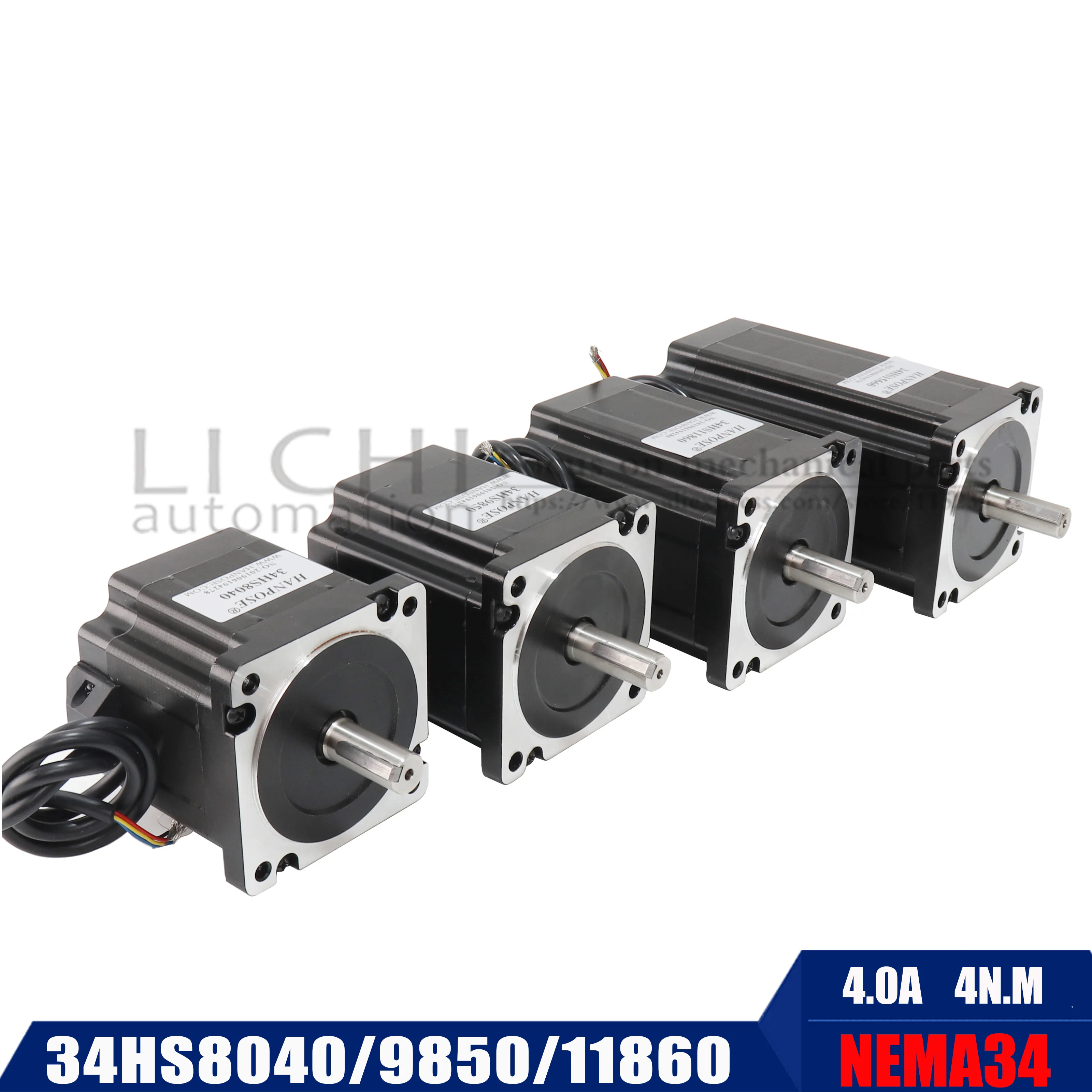 34HS8040 9850 11860 чпу шаговый двигатель 8,0 N. m D14mm Nema34 шаговый двигатель 1240Oz-in для ЧПУ гравировальный станок с высоким крутящим моментом