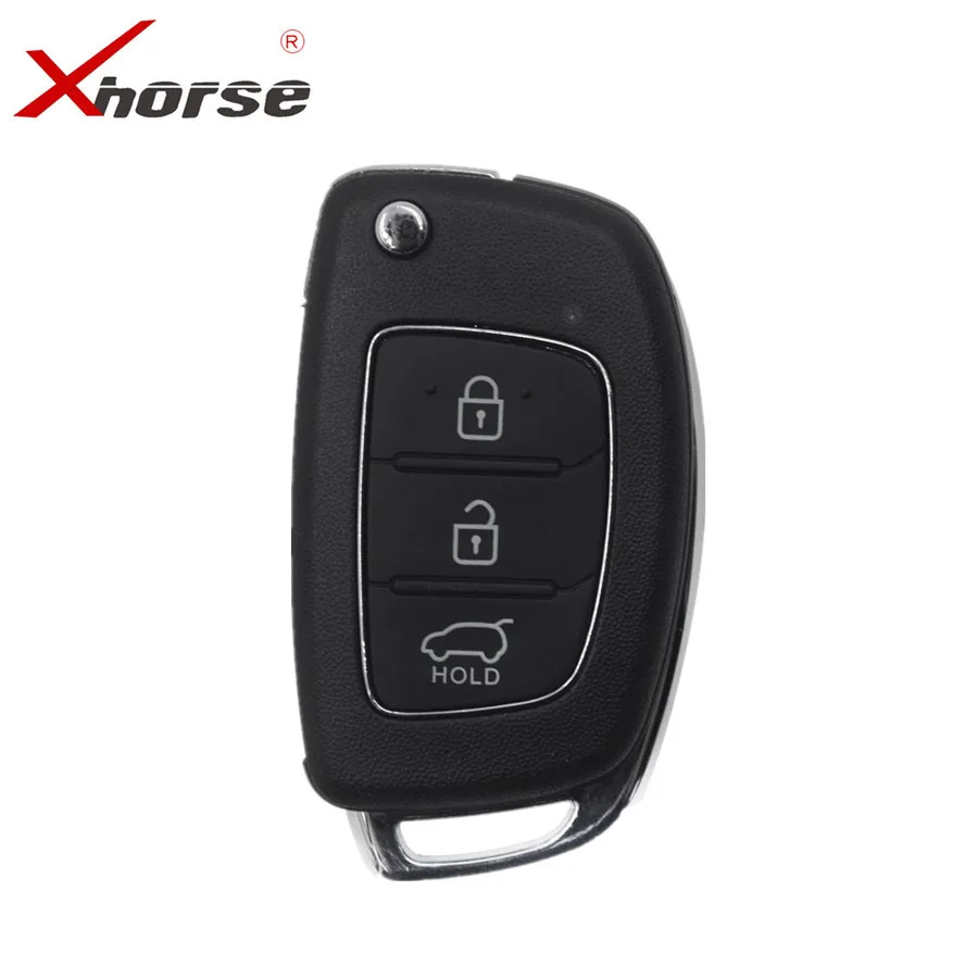 

XHORSE XNHY04EN Wireless Universal Remote Key For Hyundai Style Flip 3 Buttons Remotes for VVDI Key Tool 5PCS/lot